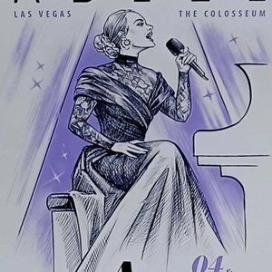 Official Weekends with Adele Tour Poster 2023 – 8/4 & 8/5 Las Vegas Exclusive